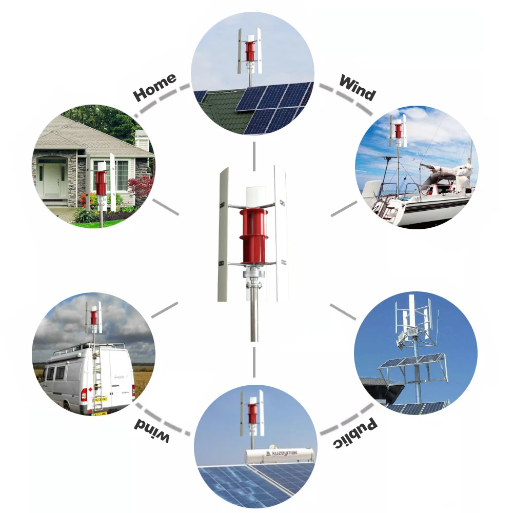 10KW New Renewable Energy Solution Vertical Axis Wind Turbine Generator for House Hold