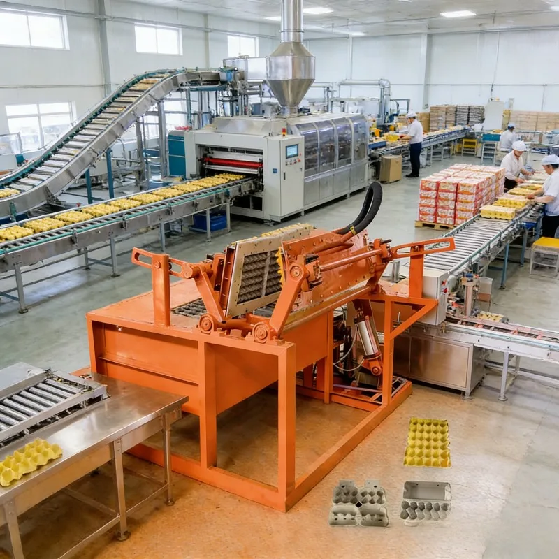 Efficient Egg Tray Processing Machine Smart Choice for Enhancing Farm Packaging Operation Results