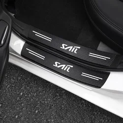 Car Door Protector Plate Stickers Sill Carbon Fiber for Auto Door Sill Edge Protection for Chevrolet Sail Car Accessories