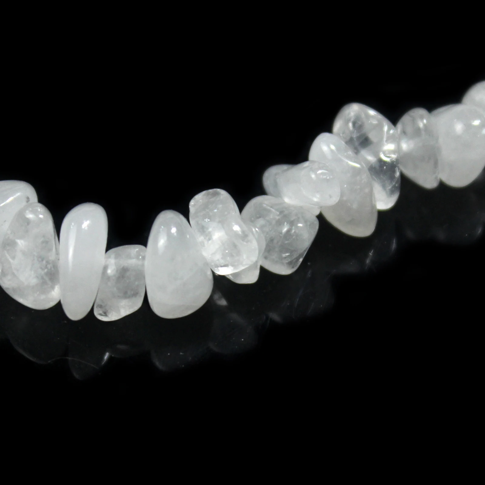 5-8mm Wholesale Natural White Crystal Quartz Lrregular Gravel Stone Beads For Jewelry Making DIY Bracelet Necklace 14 inch ﻿
