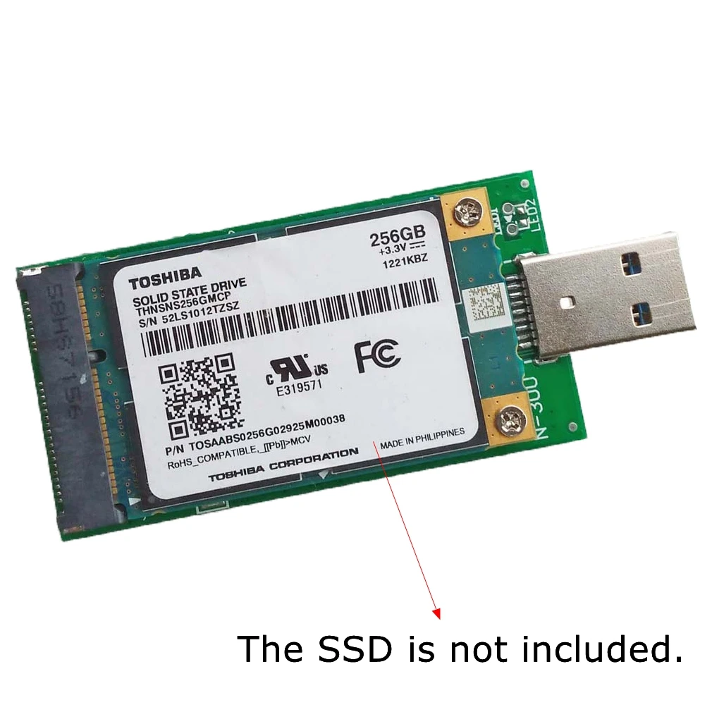 USB 3.0 To mSATA SSD Adapter Card MSATA SSD To USB 3.0 Adapter Card