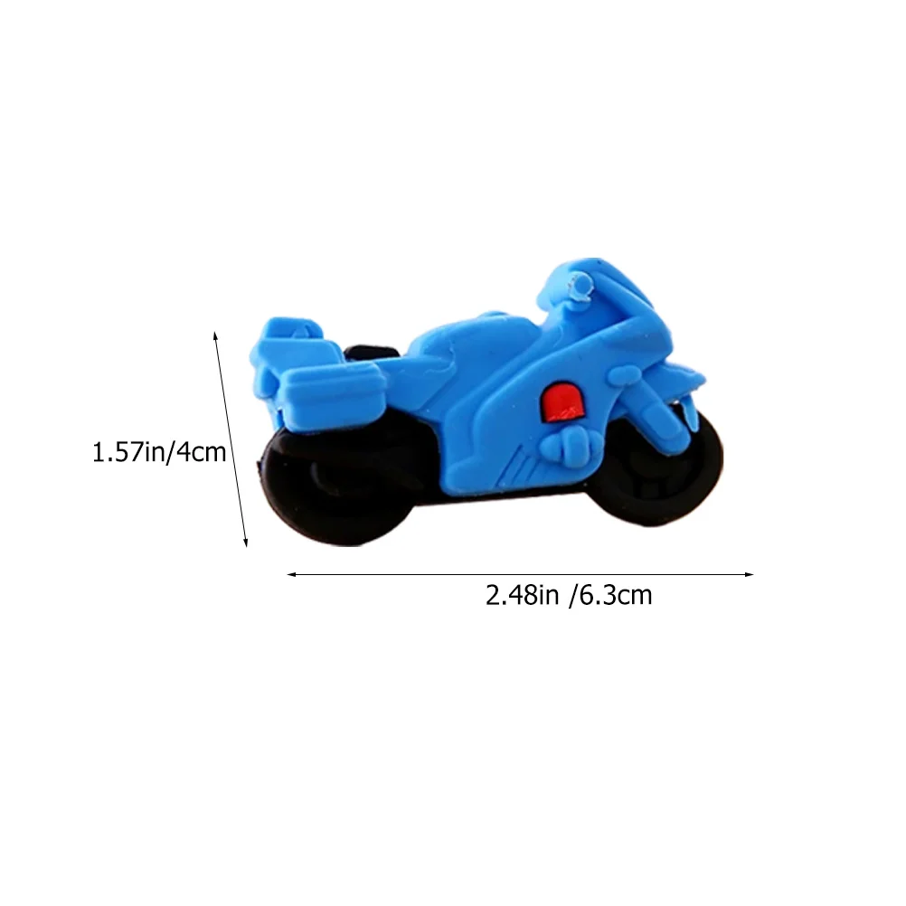 

12Pcs Motorcycle Erasers Cartoon Motorbike Shaped Cute Mini Erasers for Kids Students Gifts Bulk School Prizes