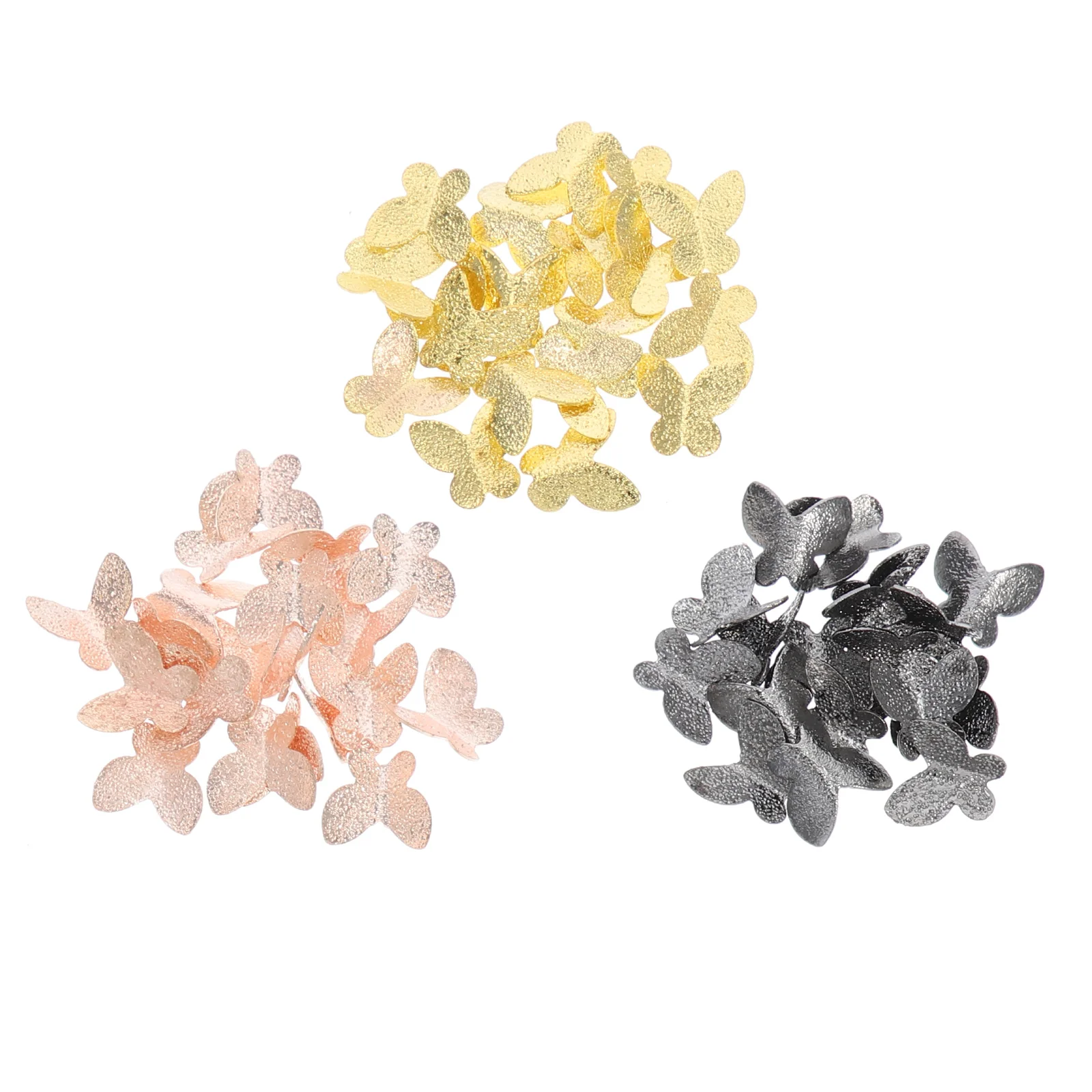 

60 Pcs Mini Butterfly Alloy Decor Epoxy Filling Jewelry Accessories DIY Crafts Supplies Durable Colors Scrapbooking Phone Shell