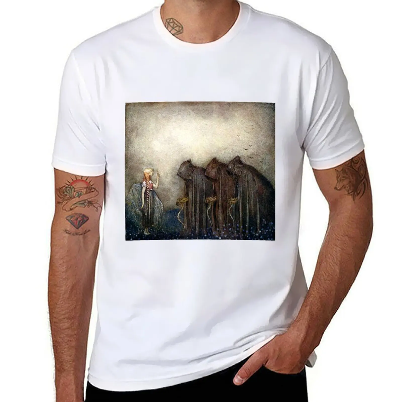 

The Gold Key - John Bauer T-Shirt t shirts for man pack white t shirts for man graphic funny T-Shirt