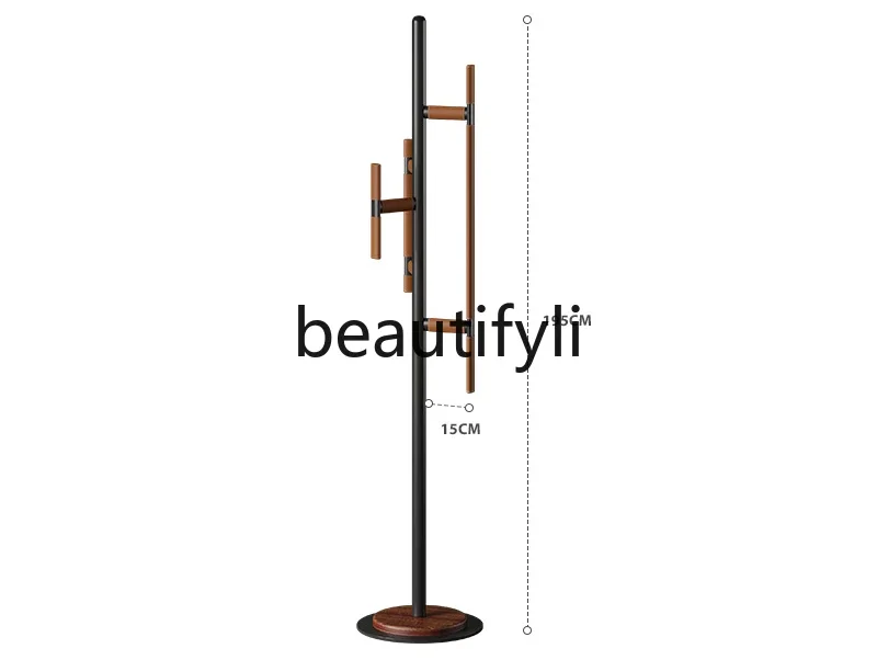 

Living room entrance Bedroom floor coat rack Italian minimalist light luxury corner saddle leather hanger