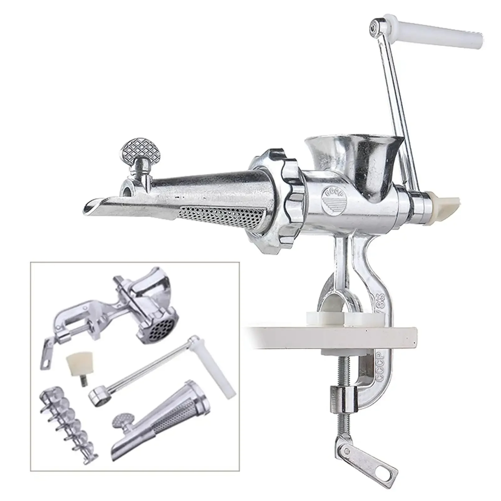 

Manual Fruit Juicer Meat Vegetable Grinder Aluminum Alloy Hand Press Reusable Orange Squeezer Kitchen Supplies