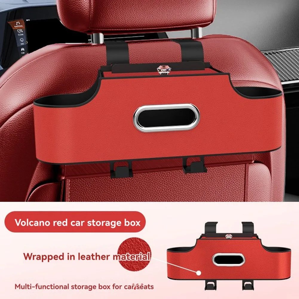 

NEW-Universal Car Cup Holder Storage Box Multifunctional Seat Back High-Capacity Interior Accessories Rack
