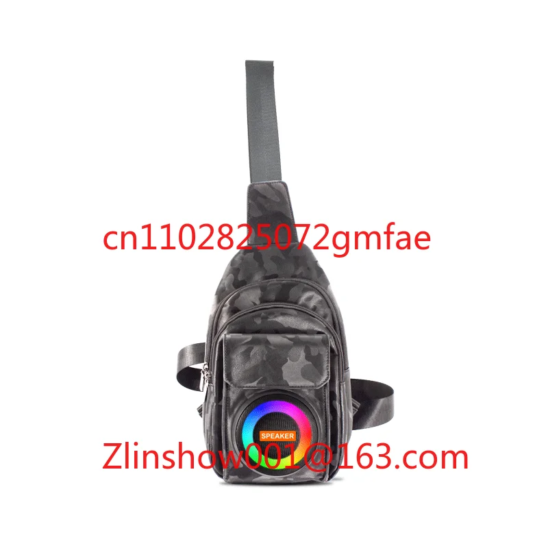 CH-804 Compact Backpack Speaker , 52mm 10W High-Power Audio, 2500mAh Battery & Wireless BT 5.3/TF Card Support