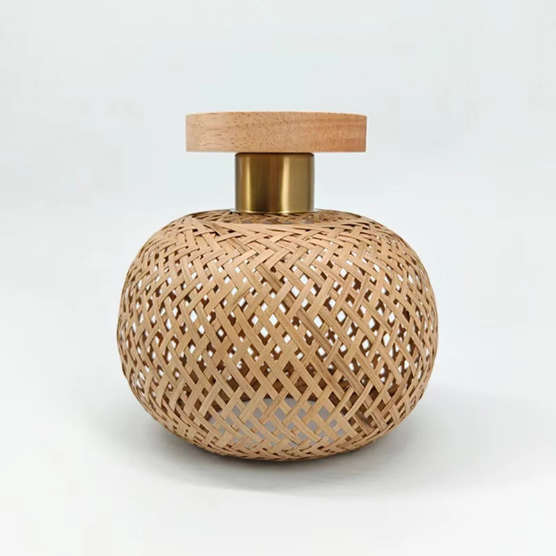 

Ретро бамбуковый тканый светодиодный потолочный светильник для коридора, гостиной, внутренний потолочный светильник E27, бамбуковая тканая лампа ручной работы