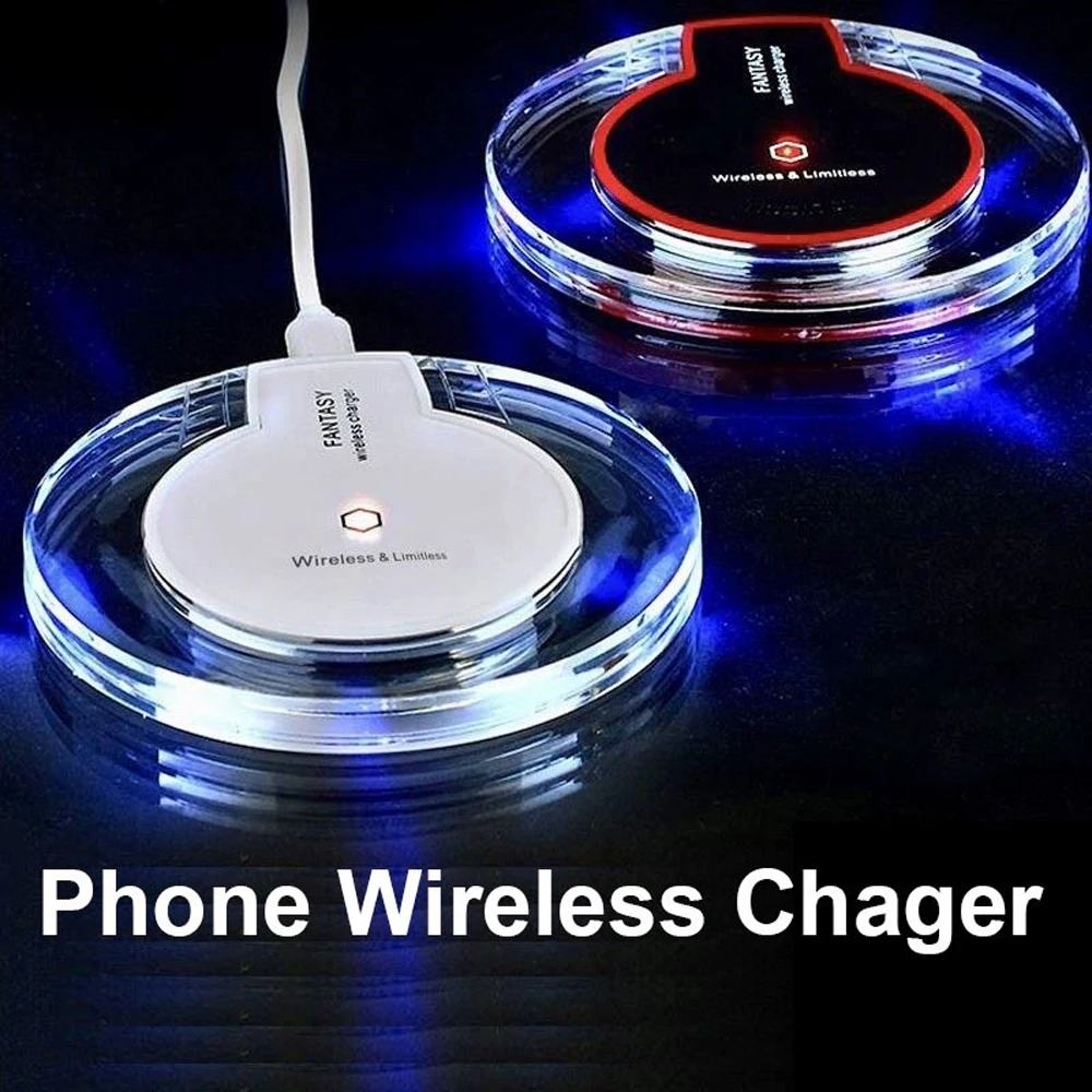 Phone Quick Wireless Charging Pad Ultra-thin QI Wireless Phone Quick for iOS Phone and All QI Standard Smartphones