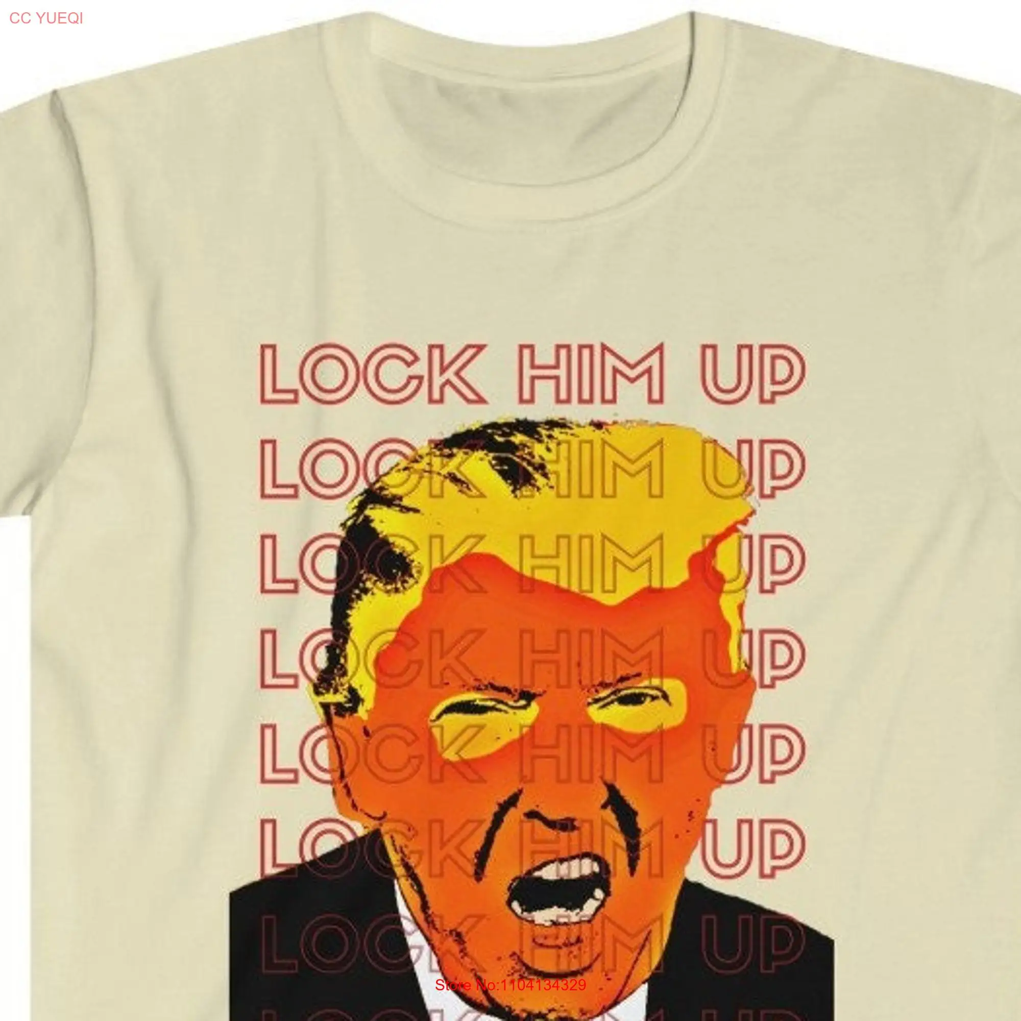 Lock HIM Up Traitor Trump for PRISON 2022 Softstyle T Shirt long or short sleeves