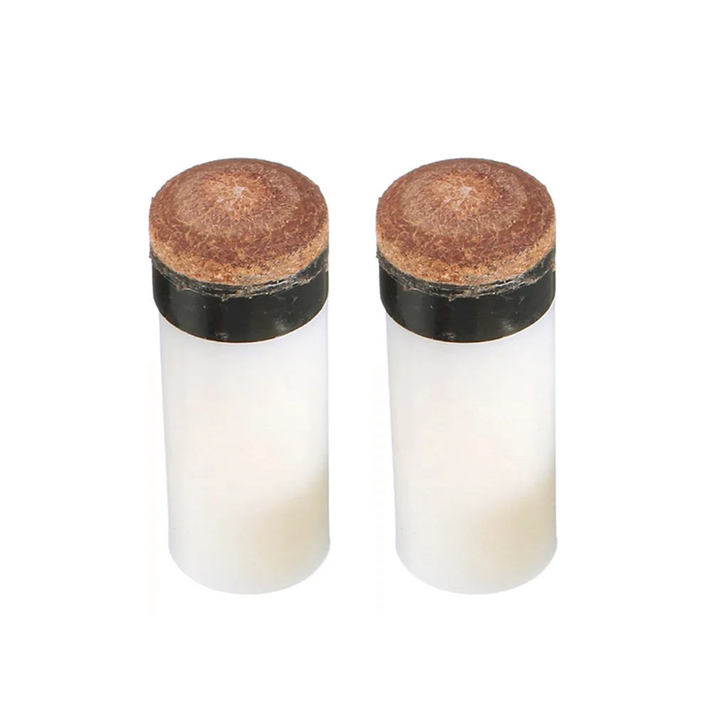 

10Pcs Billiard Tips American Style Replacement for Cue Stick Ferrules Hard Tip with Rubber Base for Pool Cue Maintenance