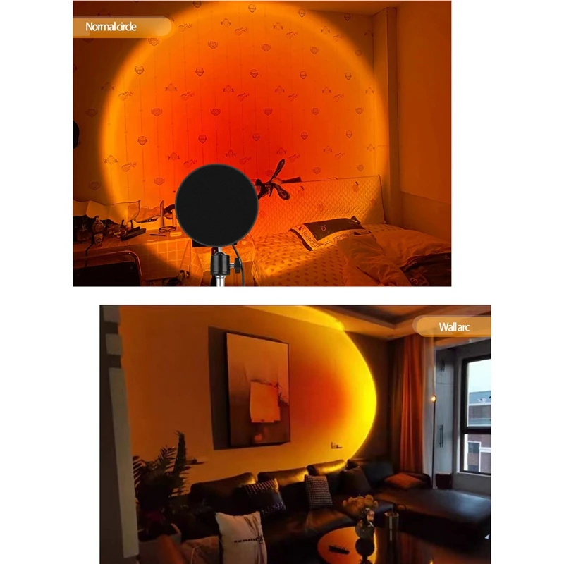 Promotion! Projection Atmosphere Lamp LED Night Light,USB Projector 360 Degree Rotation Photography Lamps For Home Room Studio