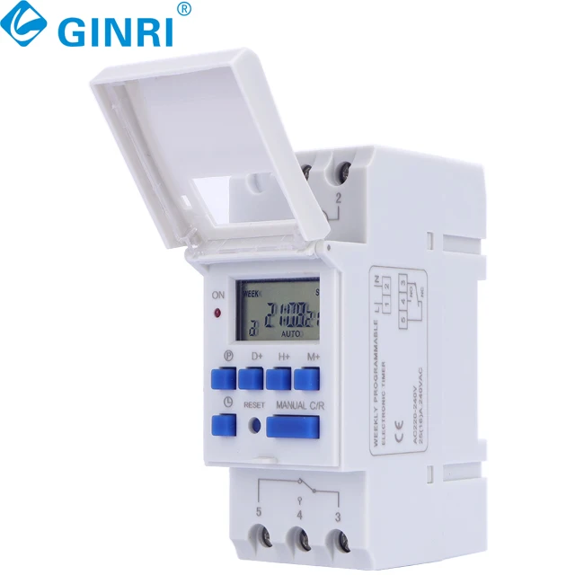 5 pièces bas prix 15A 16A LCD AC 110V 220V numérique hebdomadaire quotidien 24 heures Programmable minuterie automatique interrupteur