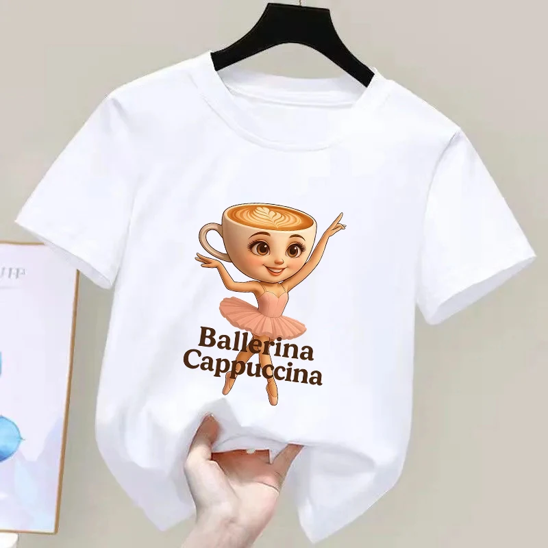 Bonita capuchina con estampado de bailarina de ballet, ligera, transpirable, para primavera y verano, ropa de juego al aire libre para niños