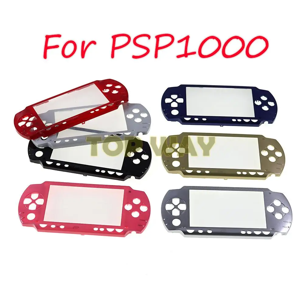 50PCS Brand NEW Transparent Protector Front Case For PSP 1000 PSP1000 Console Faceplate 11 Color