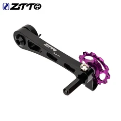 ZTTO MTB Bicycle Single Speed Derailleur Bicycle Chain Tensioner For hanger dropout frame Adjustable Bike Pulley jockey wheel