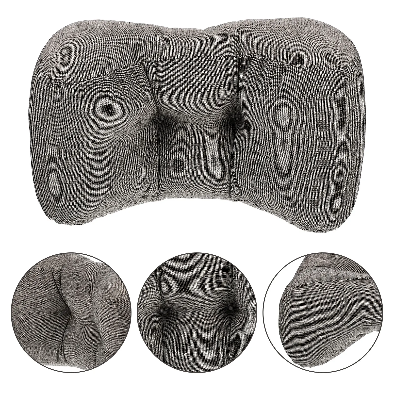 

1pcs Ergonomic Lumbar Support Office Chair Cushion Car Back Cushion Comfortable Cotton Waist Pillow Lower Bed Rest