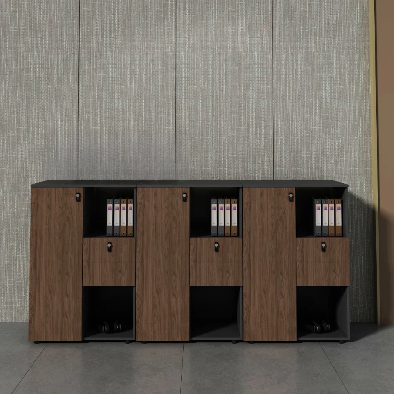 modern simple filing cabinets Office wooden color password lock locker partition file cabinet aktenschrank Organizer furniture