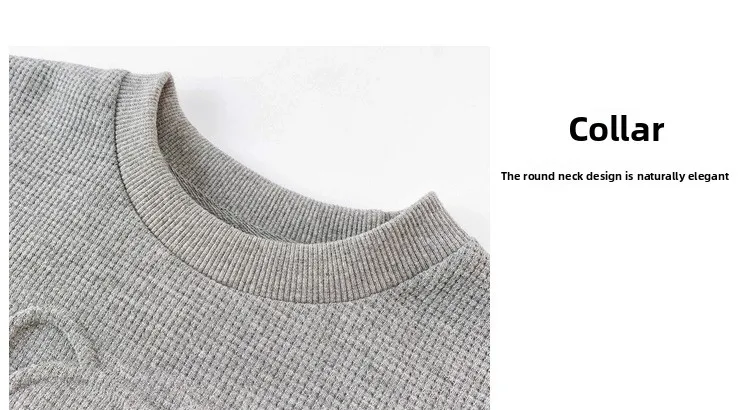2026 Frühling Kinderkleidung Rundhals-Langarm-Pullover für Jungen und Mädchen Trendige Baby-Mode Kinderbekleidung 2-teilig – Detail 6