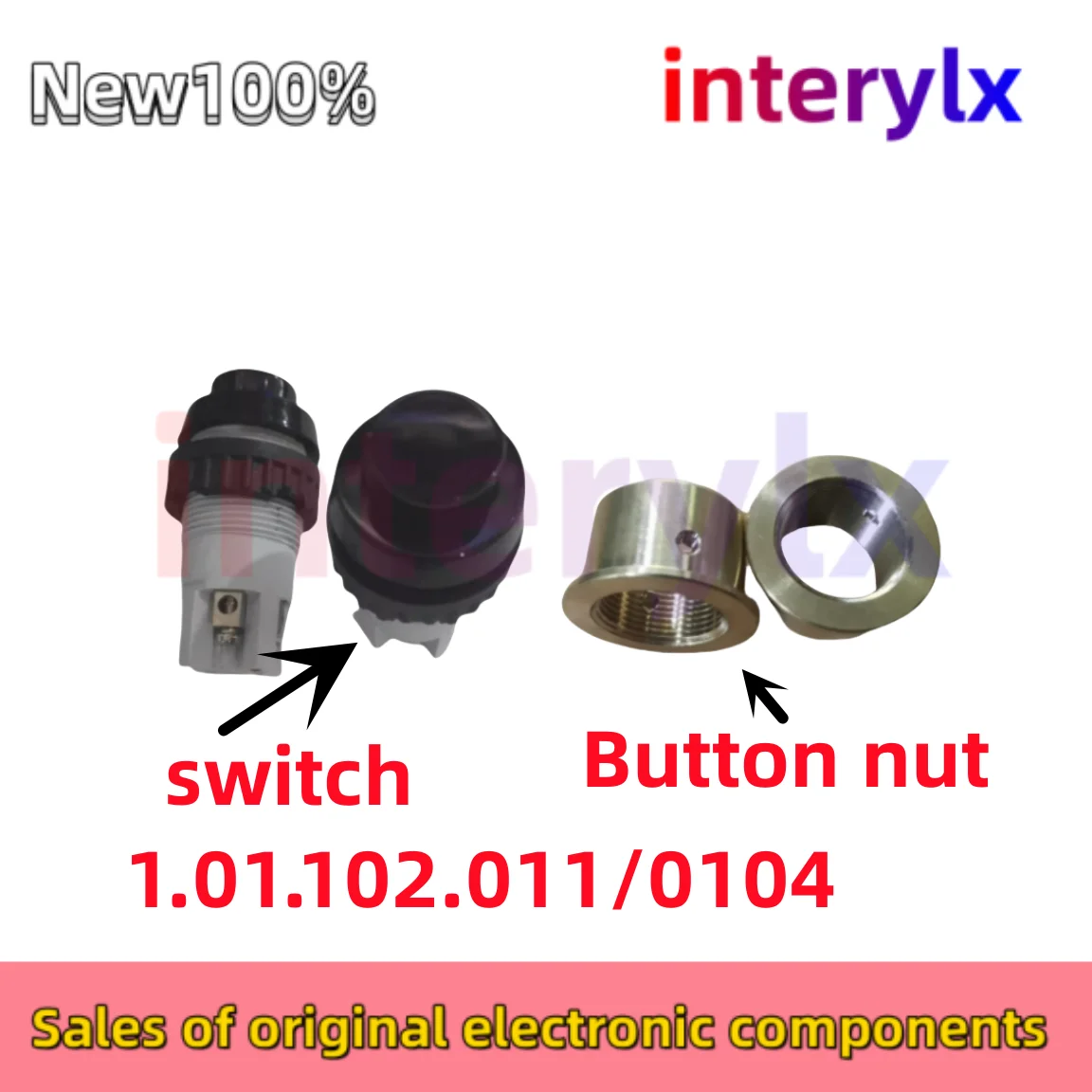 1Pcs/Lot Original Authentic 1.01.102.011/0104 RAFI Self-Reset Switch Cutting Machine Switch 1NC 1NO