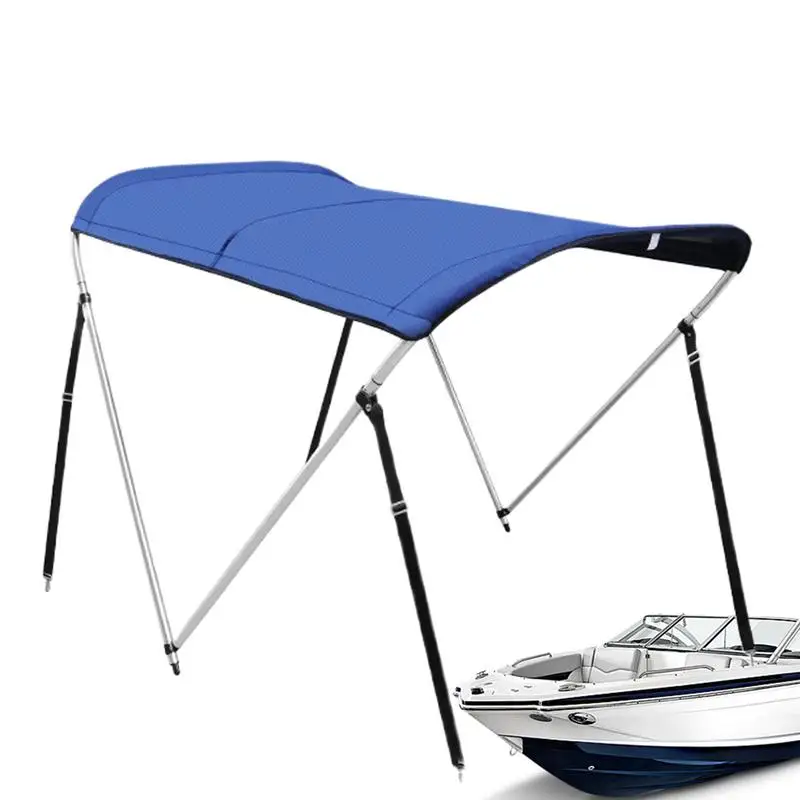 Boat Sun Shade Foldable 600D Oxford Cloth Boat Sun Shade For Kayak Kayak Umbrella Sun Shade Stainless Steel Bracket Boat Tent Ka