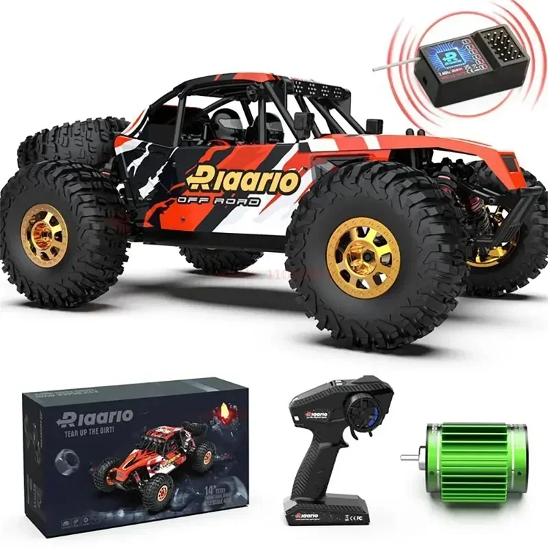 Rlaarlo Am-d12 RTR 1/12 2.4g 4wd High Speed Brushless 2s/3s Rc Electric Remote Control Model Car Desert Truck  Boy Toy Gift Box