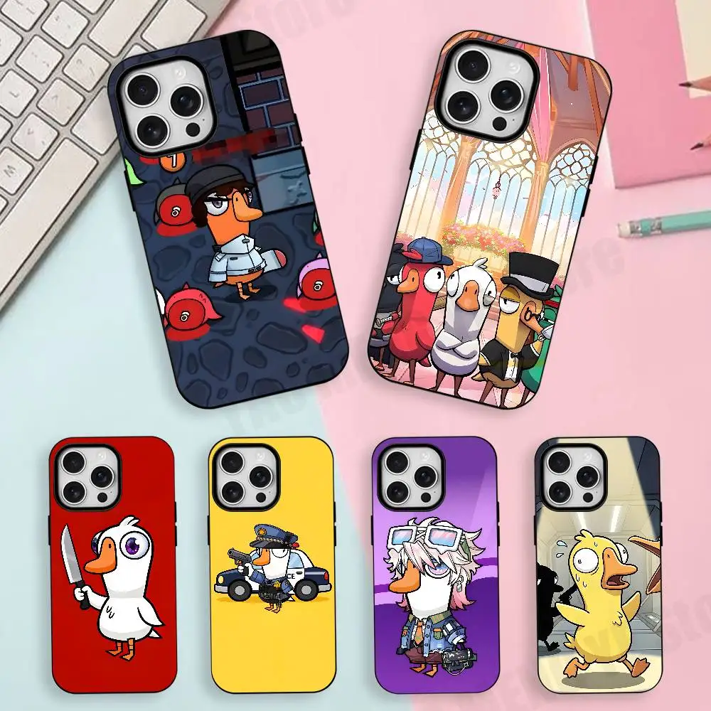 

G-Goosee D-Duck Kill For Iphone 17,16,15,14,13,12,11 Pro Mini Max XS Case Frosted Magnetic Shockproof Cover