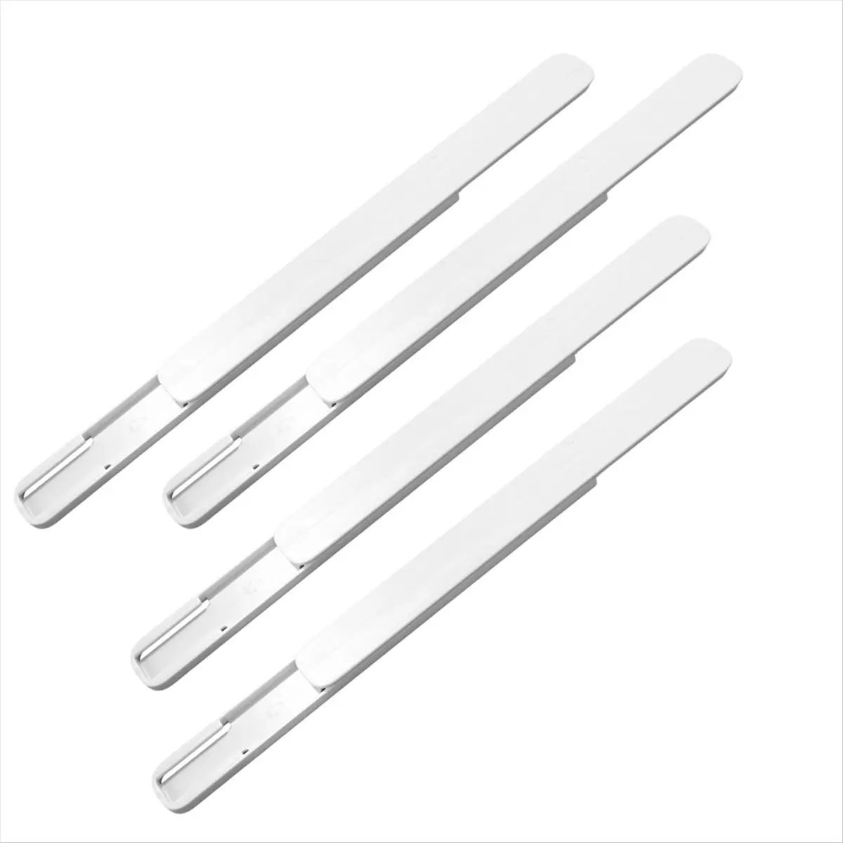 AA83 4 Pcs Adhesive Sliders for Cabinets Pull Out Drawer Organizer Accessories Basket Office Glide Cabinet Tracks Adhesive