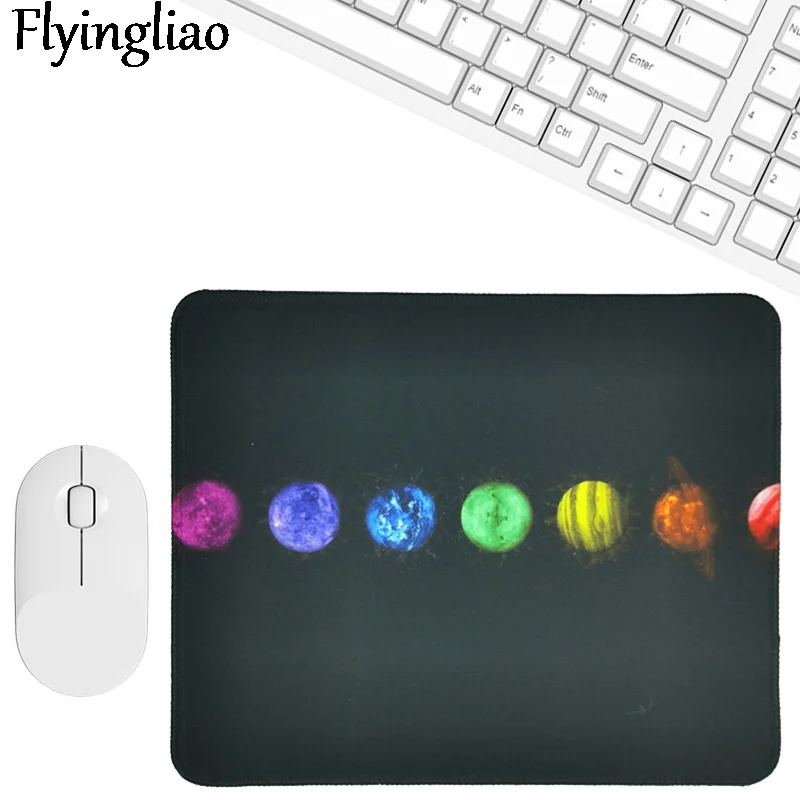 Color Moon Mouse Pad Desk Pad Laptop Mouse Mat for Office Home PC Computer Keyboard Cute Mouse Pad Non-Slip Rubber Desk Mat