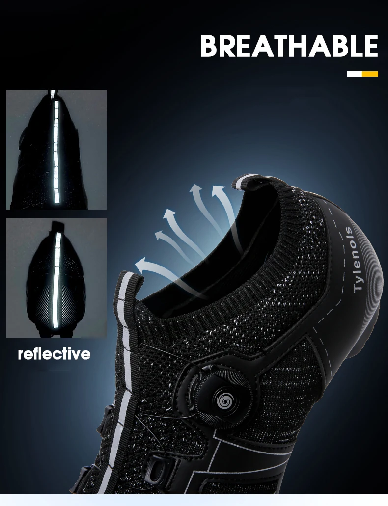 Männer MTB Radfahren Schuhe Atmungsaktive Stollen Rennrad Schuhe Racing Geschwindigkeit Turnschuhe Frauen Mountainbike Schuhe für Shimano SPD SL – Detail 6
