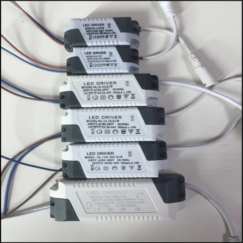 NEW LED Driver 1-3W AC85-265V DC 300mA Lighting Transformer For LED Panel Light / Downlight / Spotlight Driver good performance!