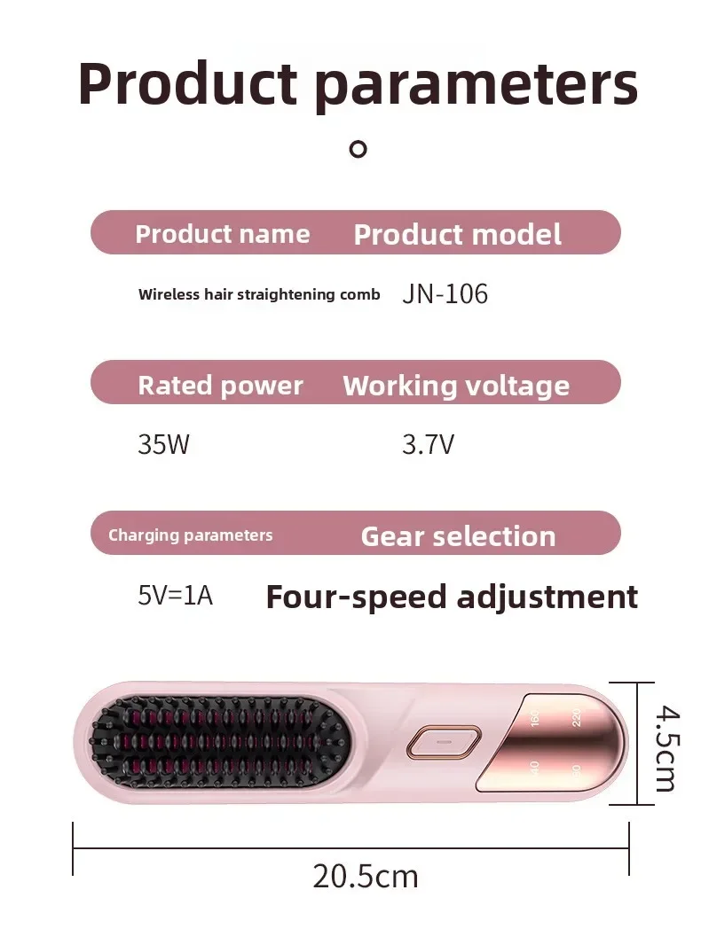 High quality  Negative Ion Hair Straightener Does Not Hurt The Hair Household Straight Splint Straight Curly Hair Dual-purpose C view 6