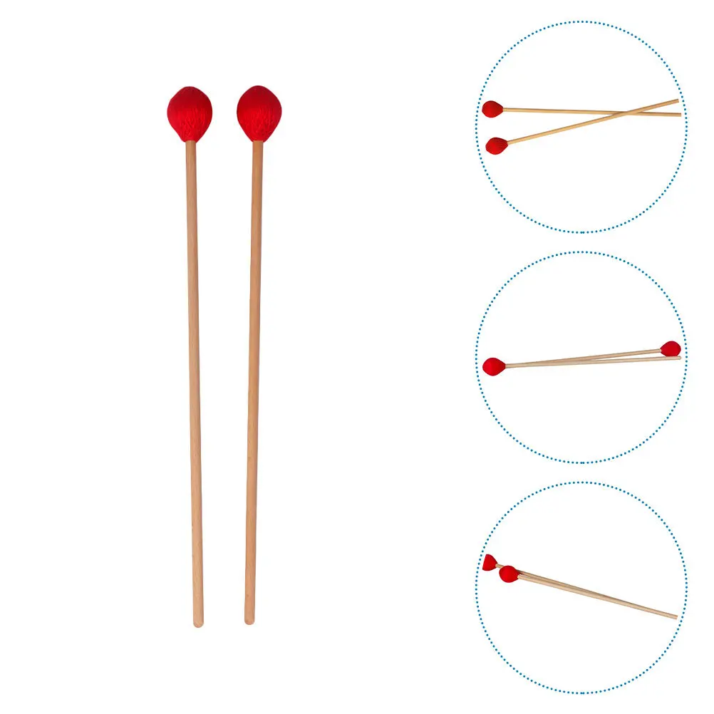 

2Pcs Marimba Hammers Xylophone Mallets Durable Smooth Surface Safe for Beginners and Professionals Xylophone Hammer
