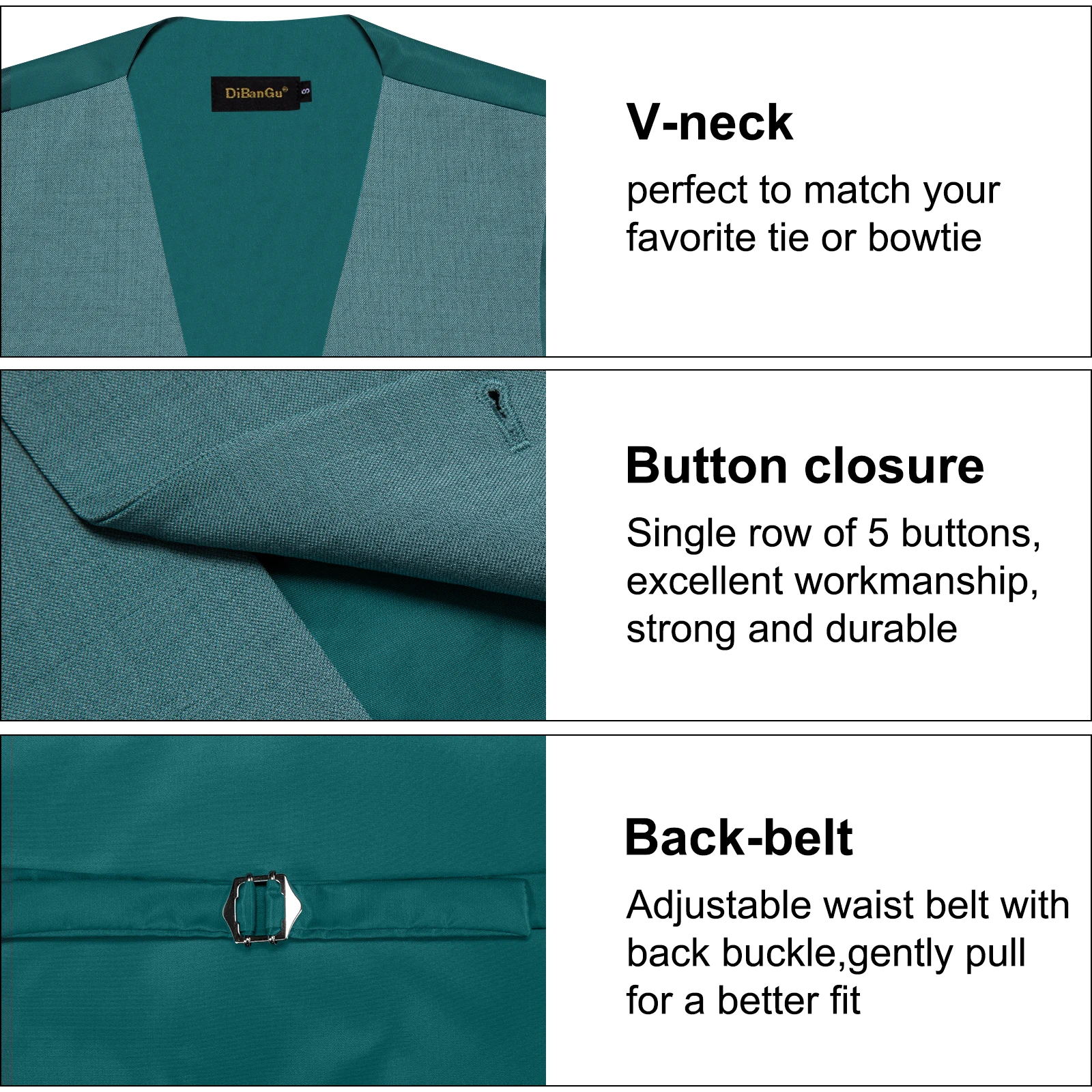 Colete Básico Sólido de Corte  - Men'S Formal Wear Waistcoat avaliação e preço
