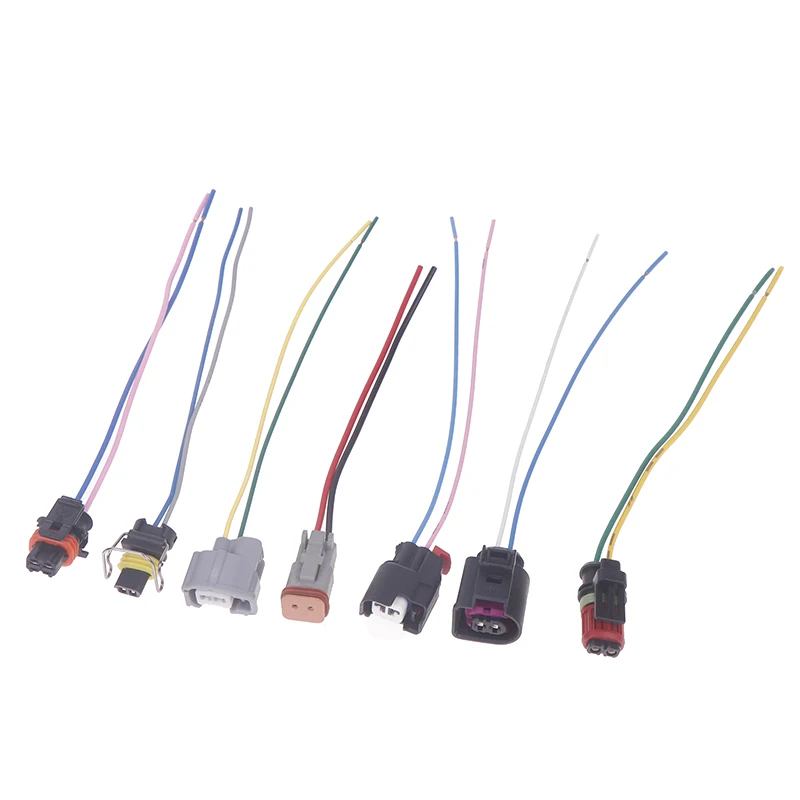 1PCS Injector Plug For Denso Delphi Cable Kit Common Rail Injector Tester Drive Plug Harness Waterproof Injector