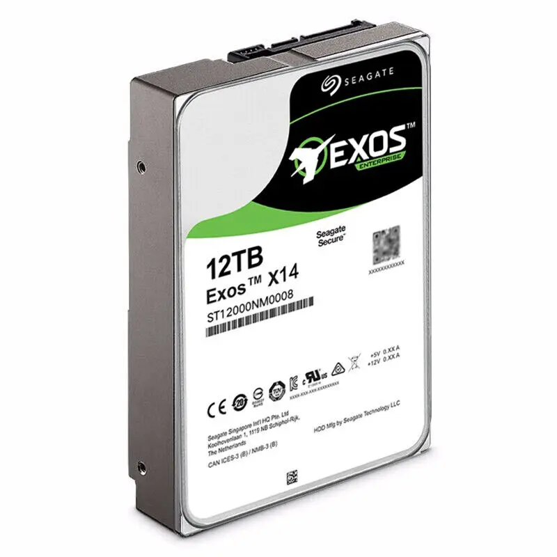 FOR Seagate Exos 12TB NAS Internal Hard Disk HDD 3.5in SATA 7200 RPM (ST12000NM0008) NEW