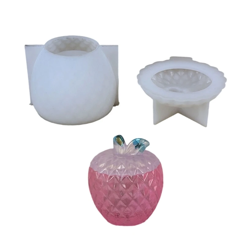 E0BF Smooth Surfaces Fruit Silicone Mold For Resin Crafts And Customized Gifts