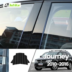 For Dodge Journey 2010-2016 2011 2012 2013 2014 2015 Bright Black Carbon Fibre Window Door B C Sticker