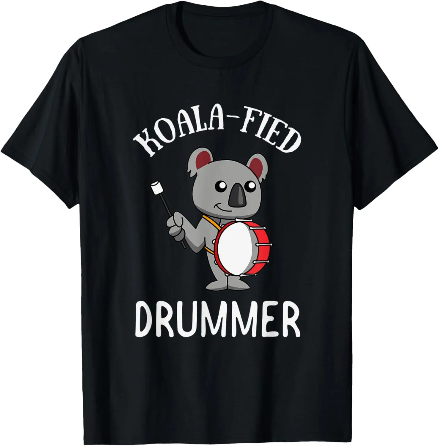 Regalo de la banda de marcha | Camiseta de bombo de baterista Koalafied Koala