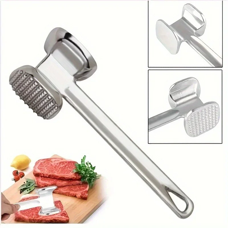 

1pc aluminum alloy meat hammer, meat softener, kitchen tool, suitable for restaurants