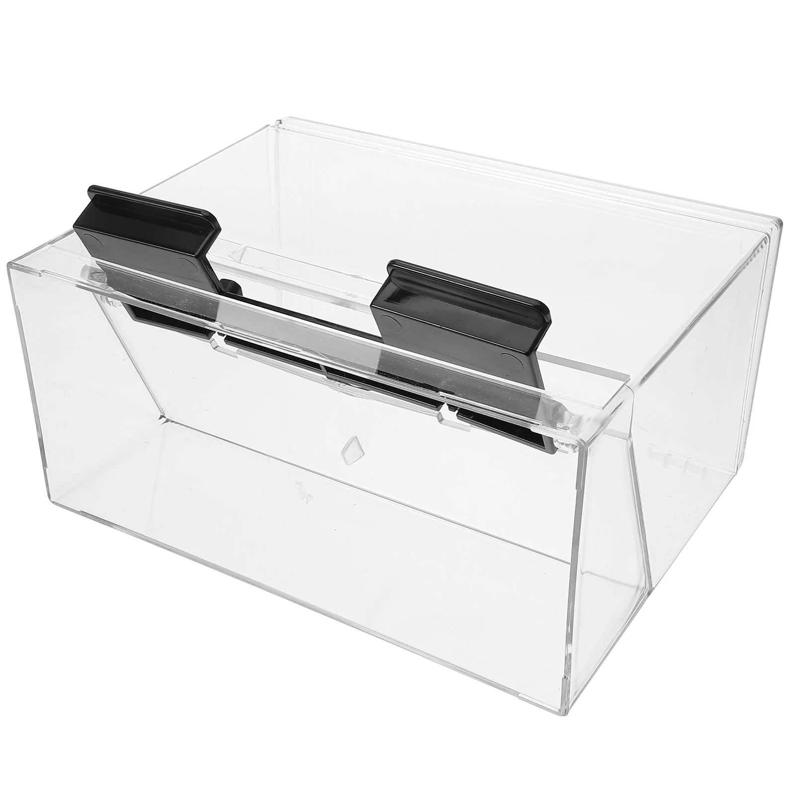 

Self-service Straw Box Holder Clear Container with Lid Shot Case for Restaurant Pressing Dispenser Storage Reusable Cover