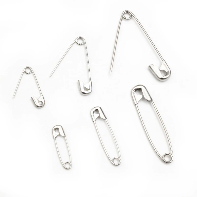 50pcs Stainles Steel Safety Pins Brooch Pins 20/28/38mm DIY Jewelry Pin for Jewelry Making Supplies Accessorie