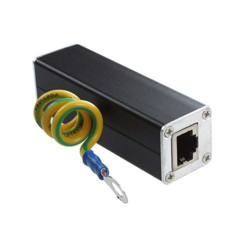 DXAB Low Energy Consumption Ethernet Protector,Networking Lightnings Arrester Perfect for Data Centers Office Buildings