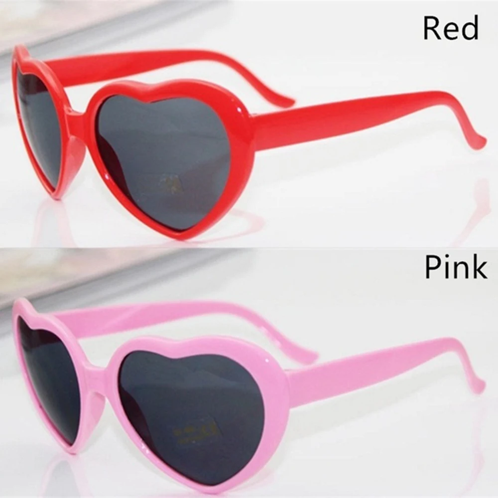 Hot Gifts Long-lasting Lights Become Love Image Heart Diffraction Glasses Heart-shaped Special Effect Glasses