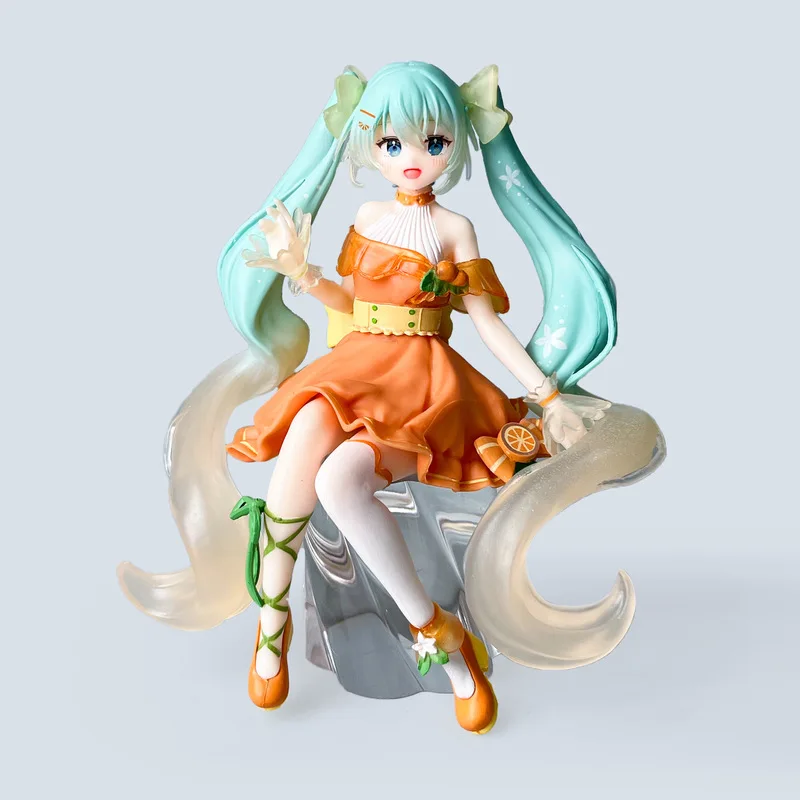 2026 Hot Hot Sale Furyu Virtual Singer Hatsune Miku Citrus Noodle Stopper Prize Figure Collectible Figurine Decoration Gift