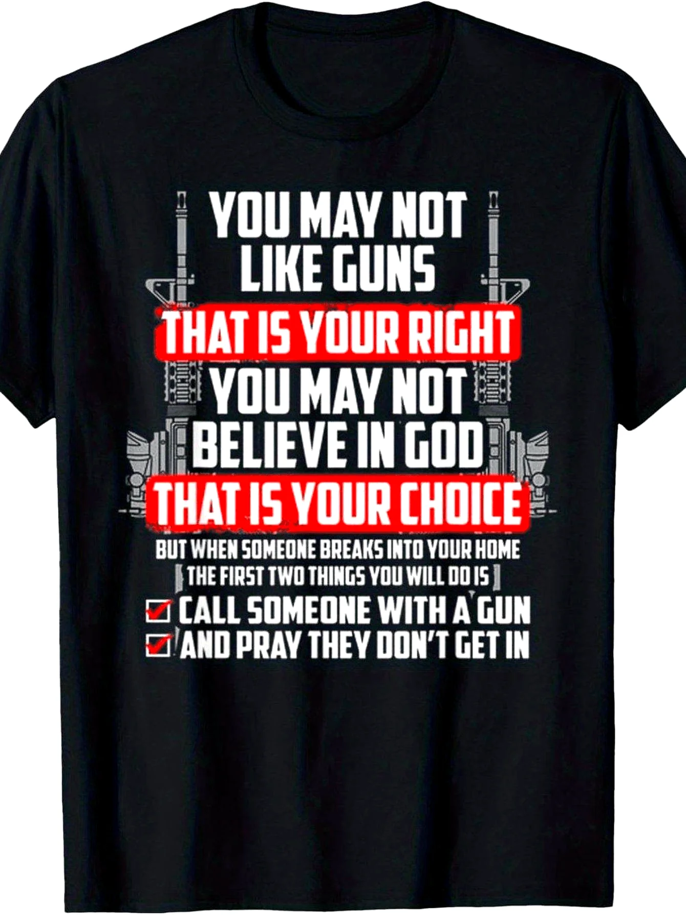 T-Shirt with a Striking Slogan That You Might Not Like: 
