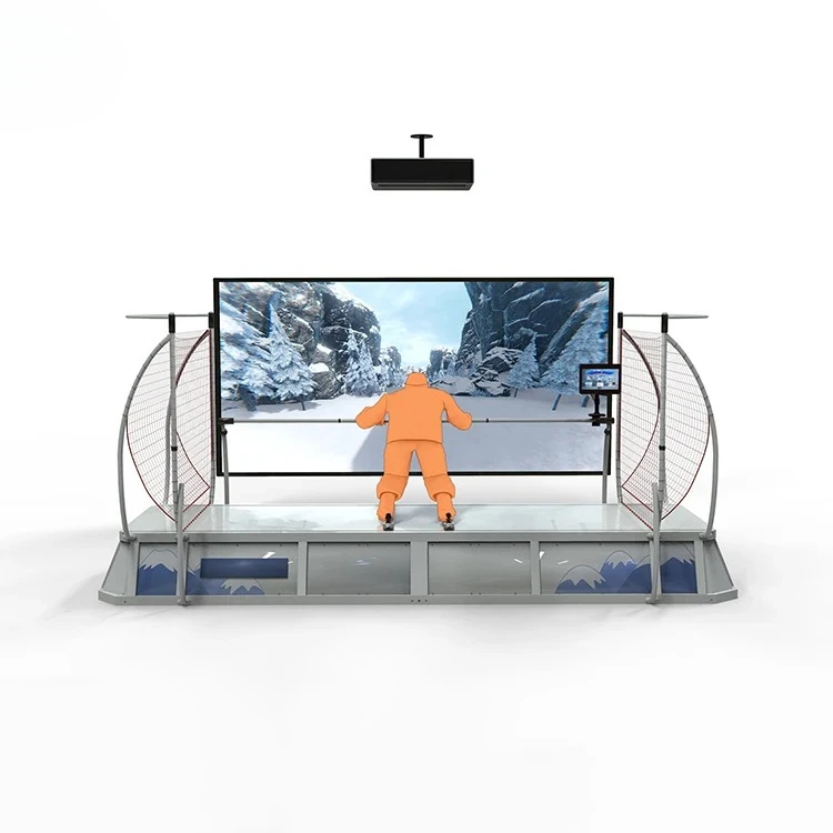 معدات ترفيهية للياقة البدنية واللياقة البدنية والجسم، محاكاة داخلية للتزلج، جهاز ألعاب تجاري كبير الكل في واحد #1