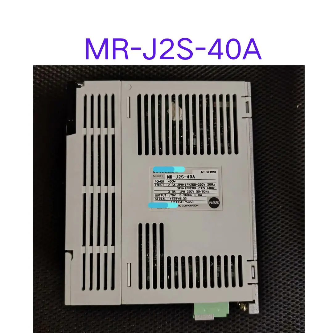 Imagem -03 - Servo Motorista Usado Mr-j2s40a Teste ok Transporte Rápido 400w