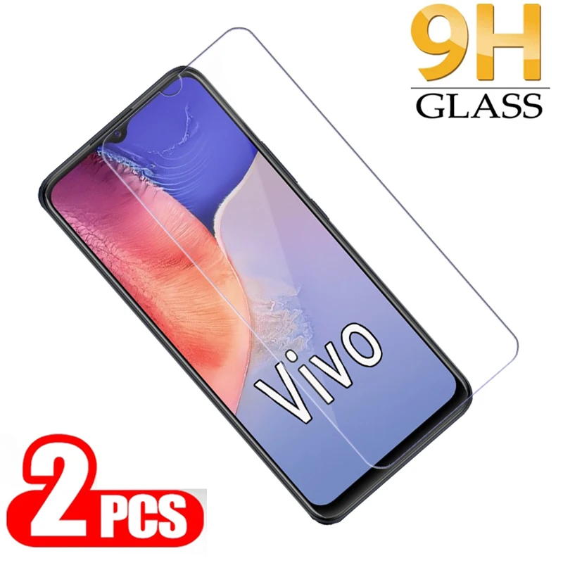 2-1Pc Glass For Vivo Y01 Y10 Y21A Y21G Y21E Y33 Y31 Y33T Y33S Y55 Y73 Y74s Y75 Y76 Y76s Cover Film For Vivo Y 01 31 21 A G Glass